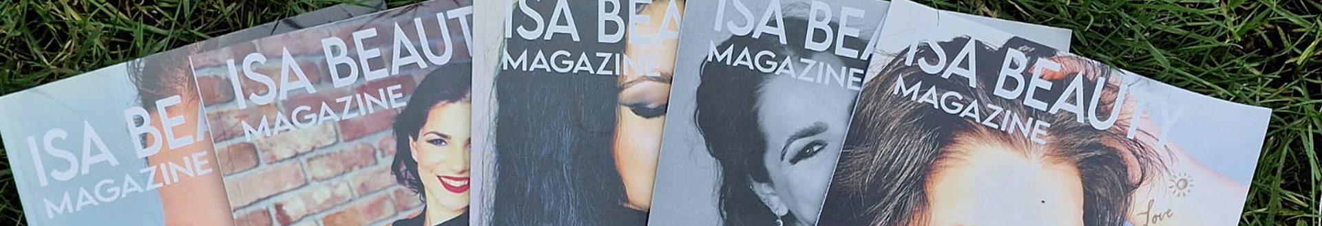 cinque copertine della rivista isa beauty magazine